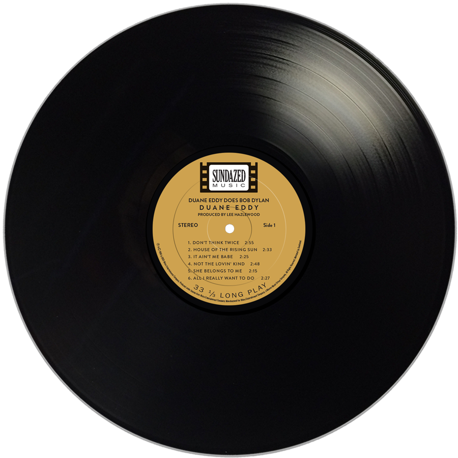 - Duane Eddy - Duane Does Dylan - Black Vinyl LP #LP-SUND-5650