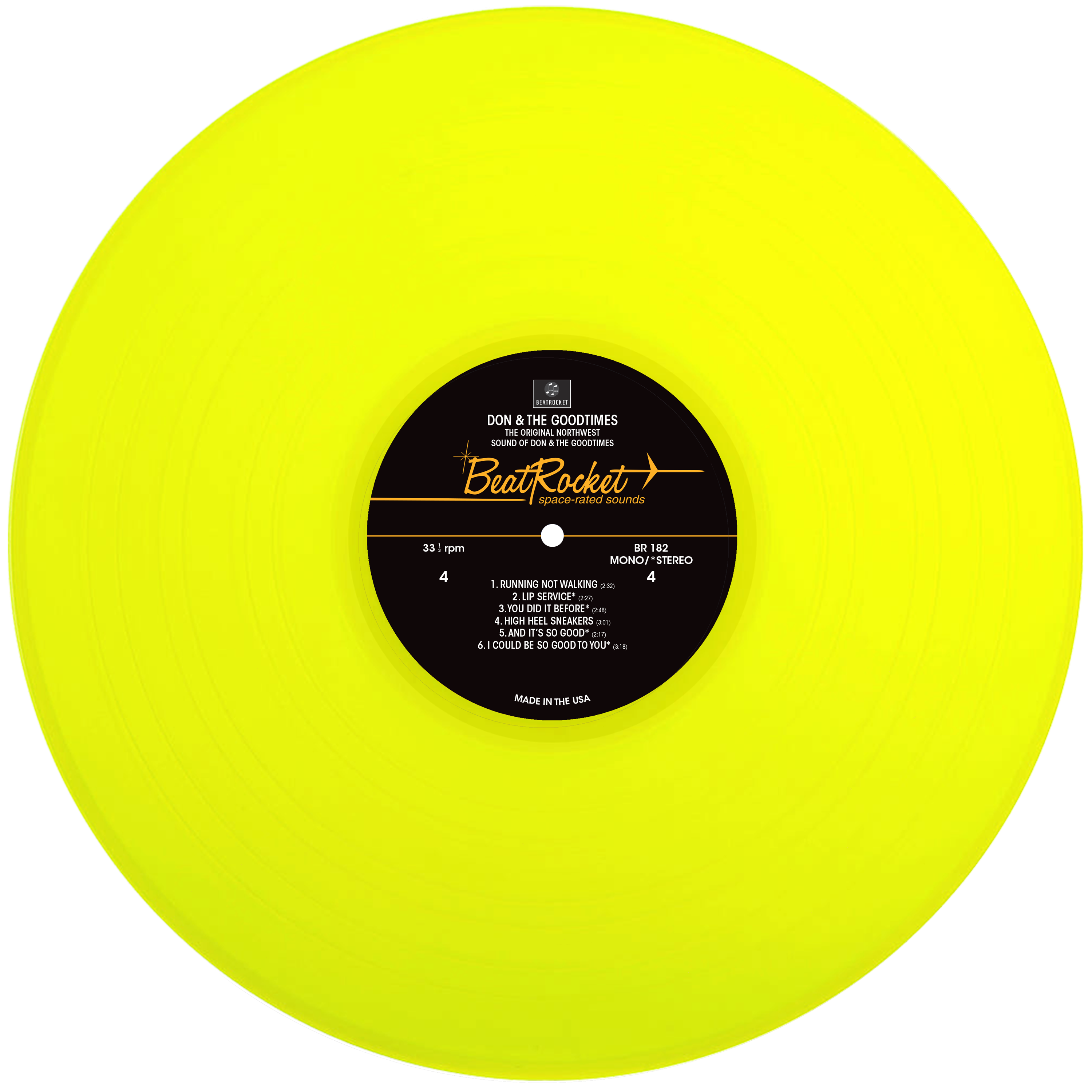 Don and The Goodtimes - The Original Northwest Sound Of - 2LP On Yellow  Vinyl! #LP-BEAT-182C