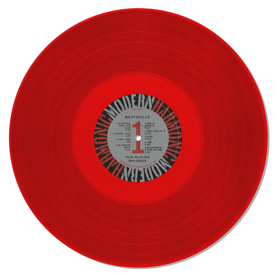 Rod McKuen - Beatsville - LP - Red Vinyl - LP-MH-8003