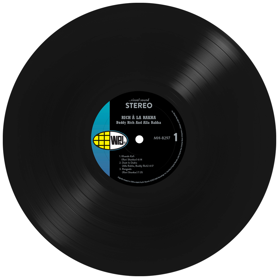- Buddy Rich & Alla Rakha - Rich à la Rakha - Black Vinyl LP #LP-MH-8297
