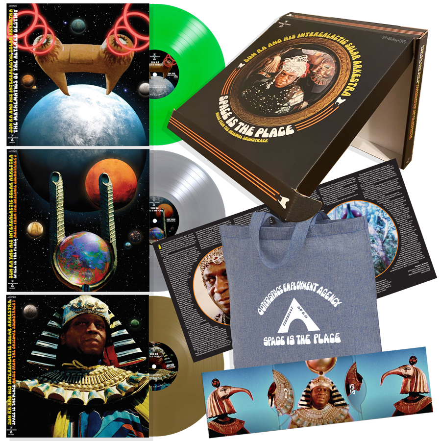 Sun Ra & His Arkestra - Space Is The Place Original Motion Picture  Soundtrack - 3LP Boxset with BluRay and DVD on Colored Vinyl